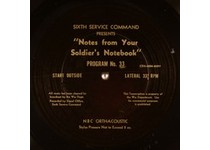 Notes from Your Soldier's Notebook